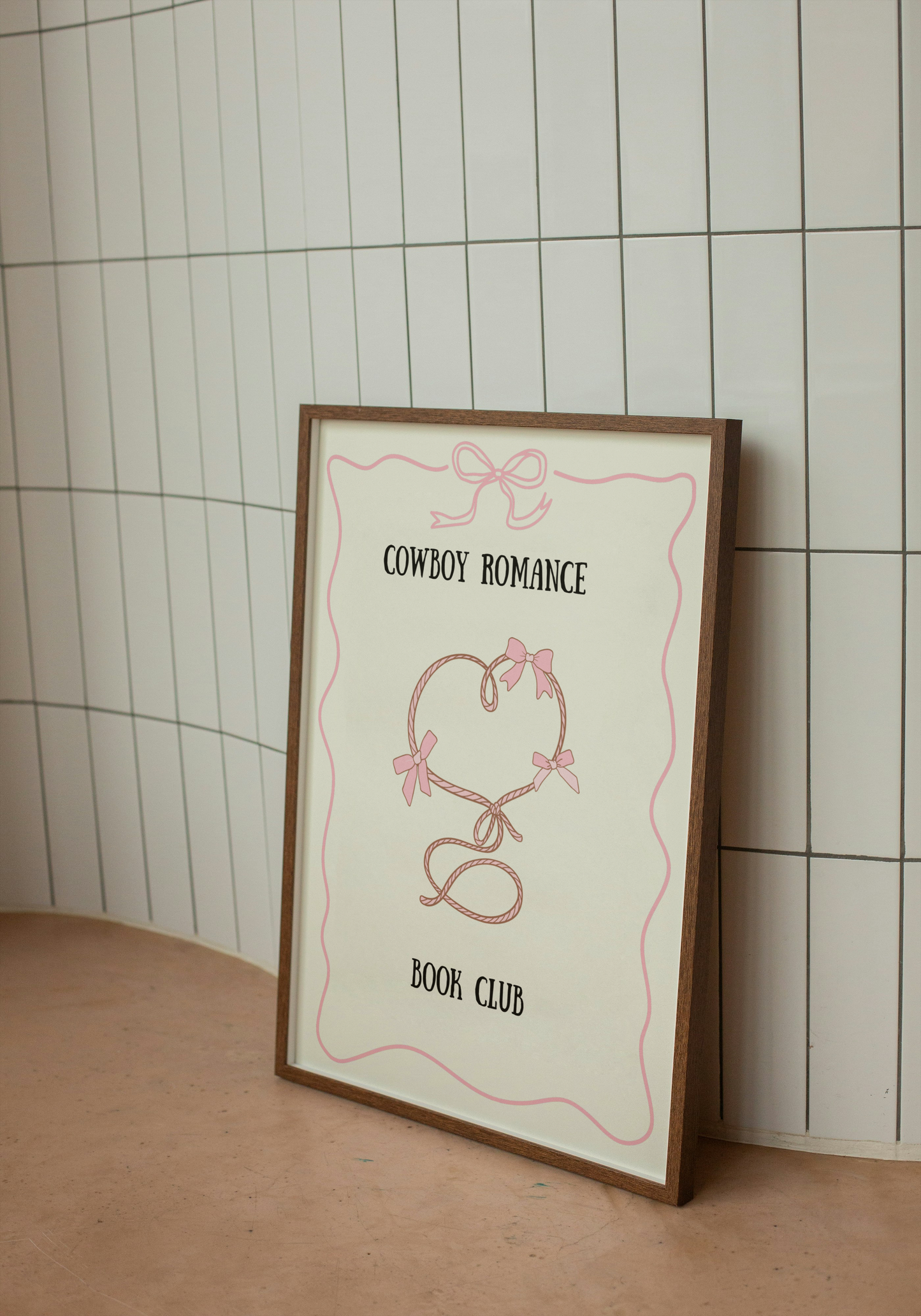 Cowboy romance Book club Art Print