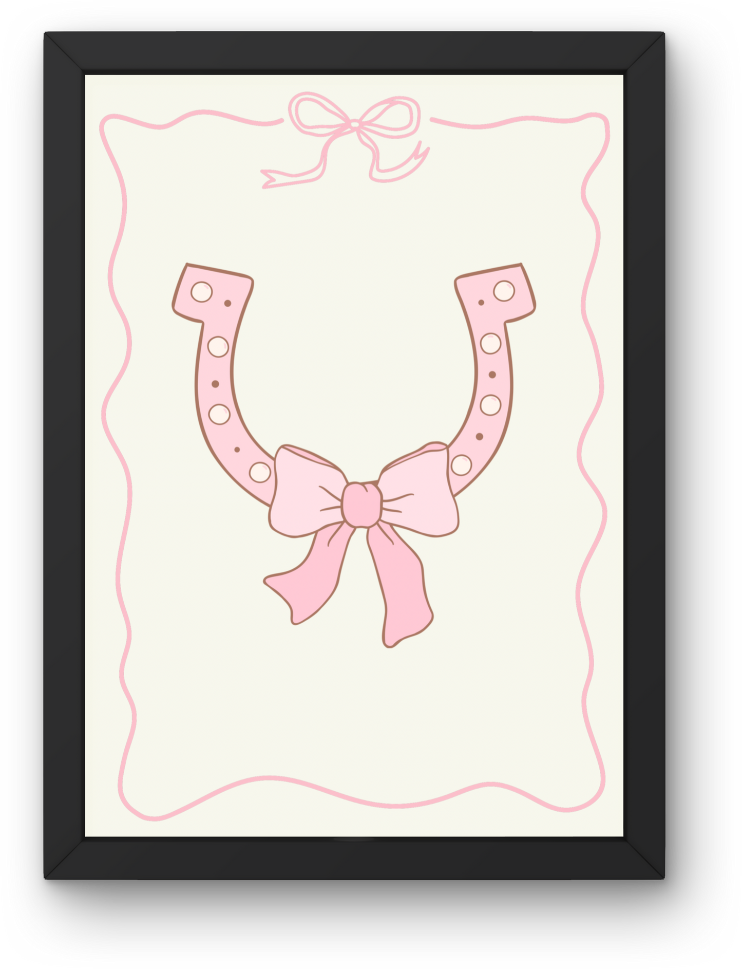 horse shoe Art Print
