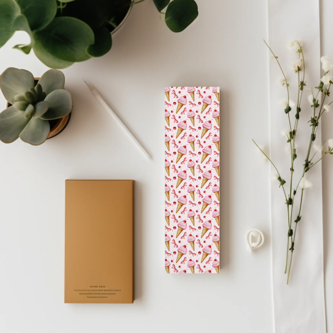 Ice cream bookmark