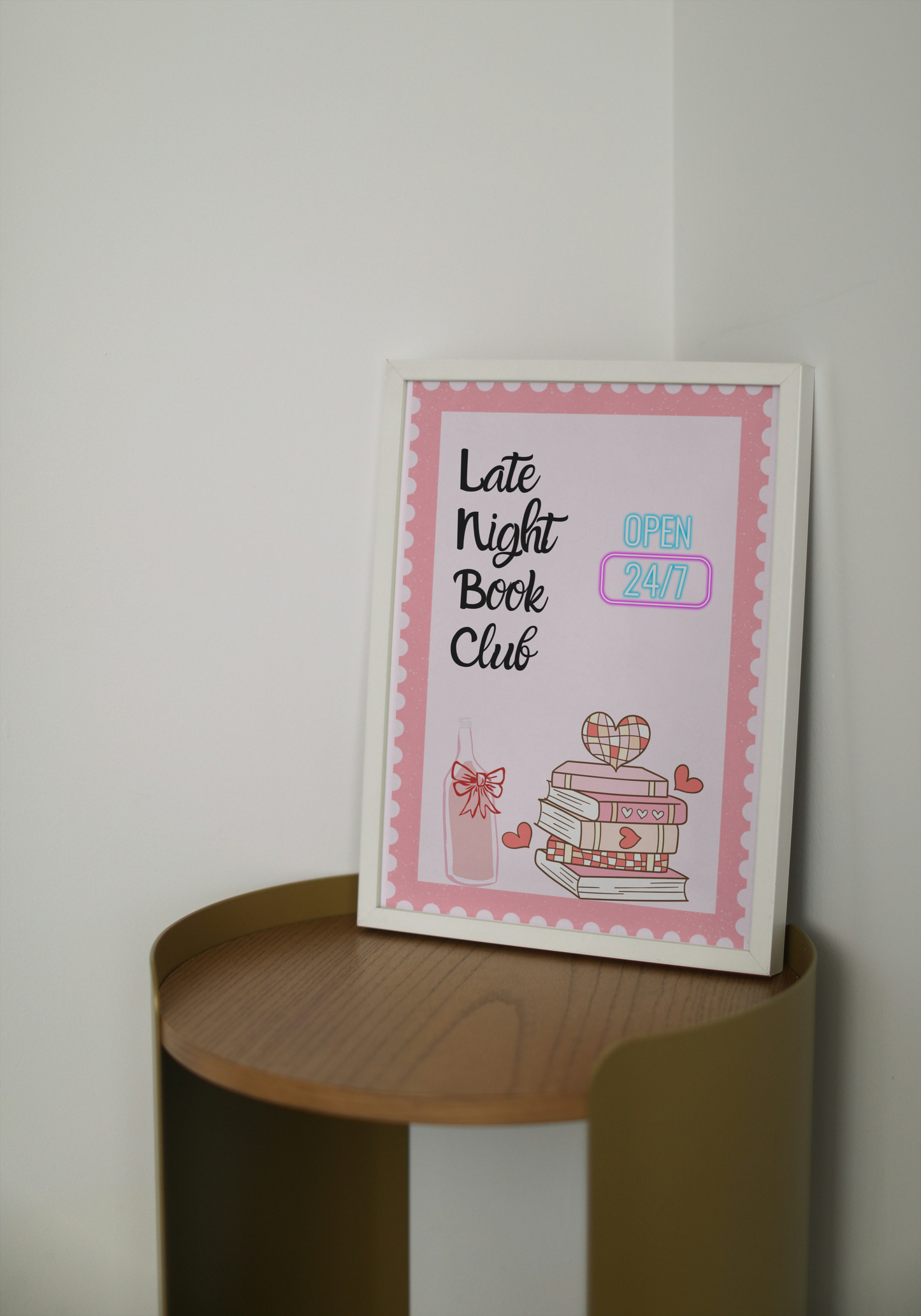 Late Night Book Club Art Print