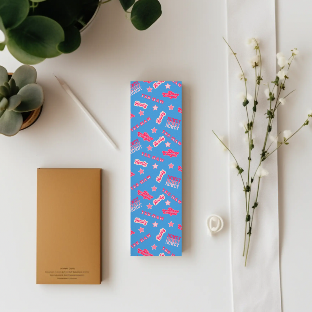 Cowboy romance bookmark