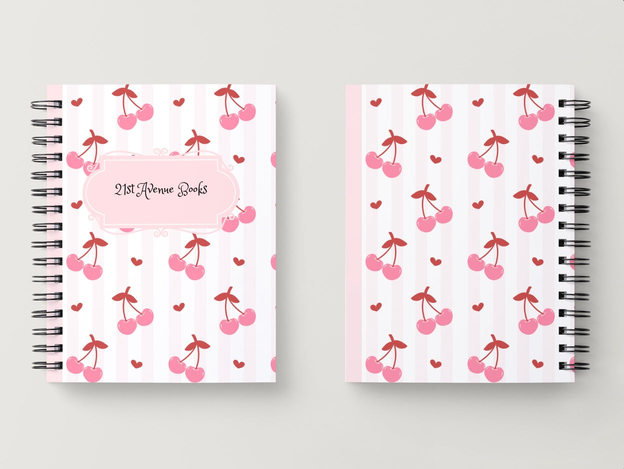 Cherry pink notebook
