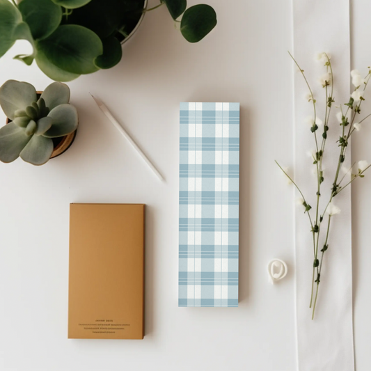 Blue gingham Bookmark