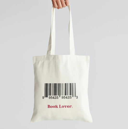 Book Lover barcode Tote